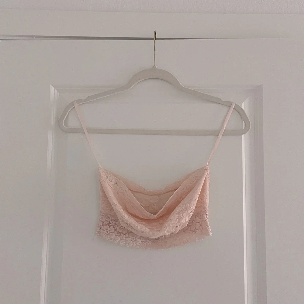 Free People Lace Longline Bandeau Bralette